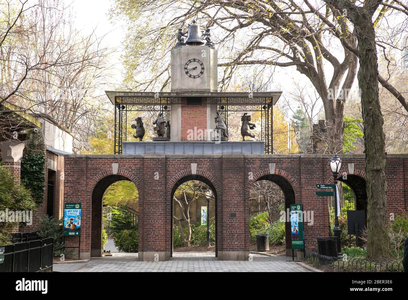 Die George Delacorte Musical Clock im Central Park, New York City. Stockfoto