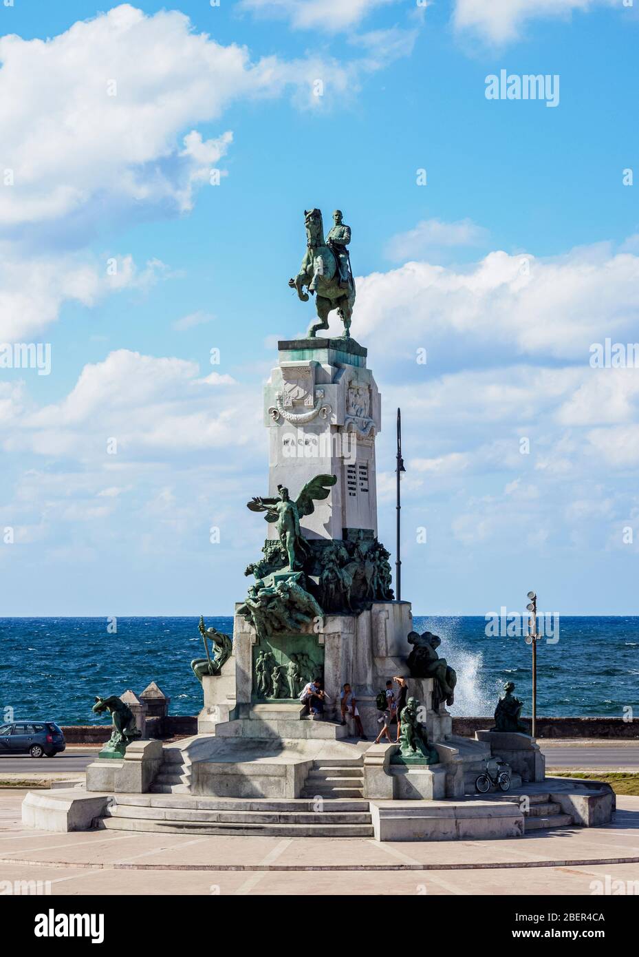General Antonio Maceo Monument, Malecon, Havanna, La Habana Provinz, Kuba Stockfoto