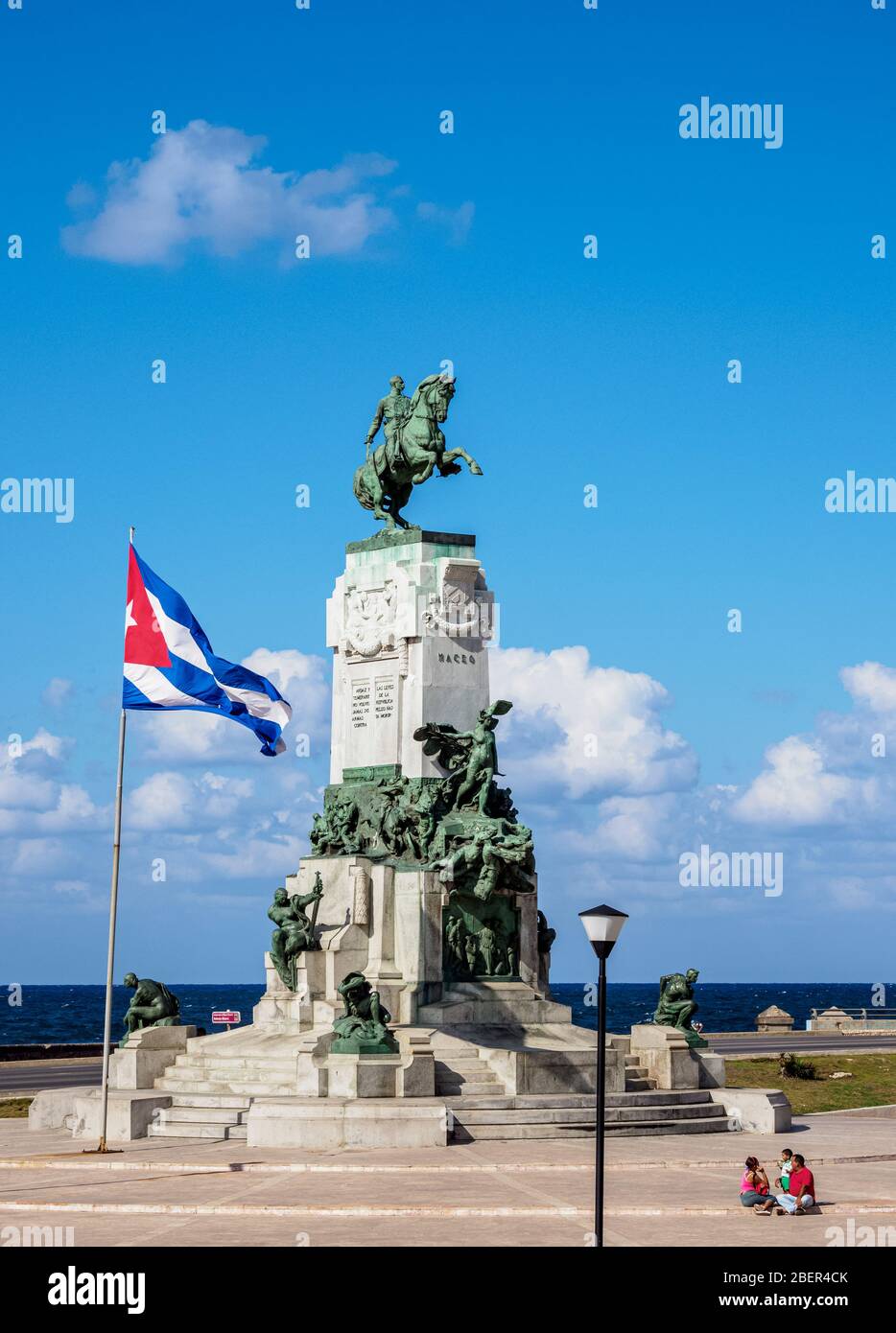 General Antonio Maceo Monument, Malecon, Havanna, La Habana Provinz, Kuba Stockfoto