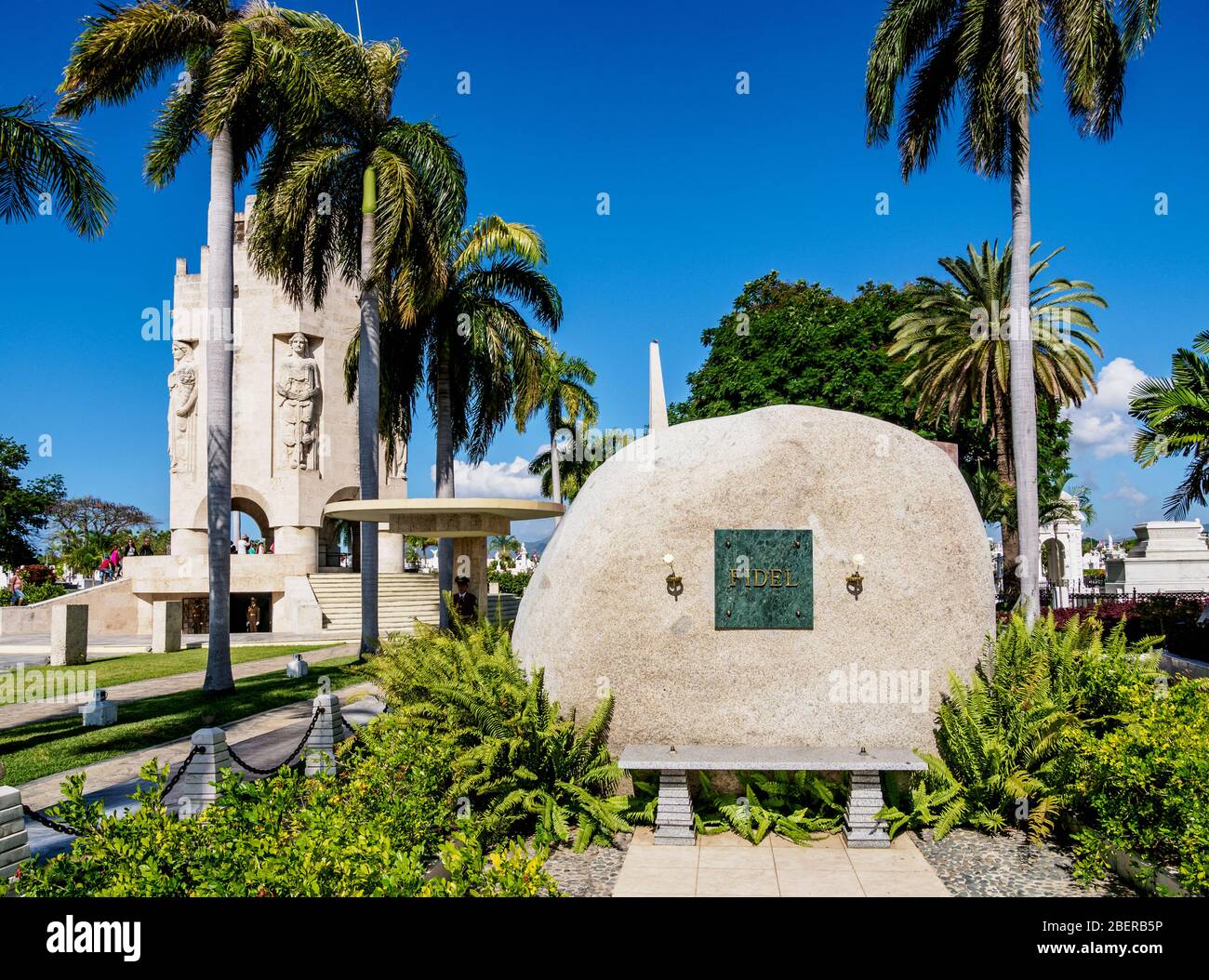 Grab von Fidel Castro, Friedhof Santa Ifigenia, Santiago de Cuba, Provinz Santiago de Cuba, Kuba Stockfoto