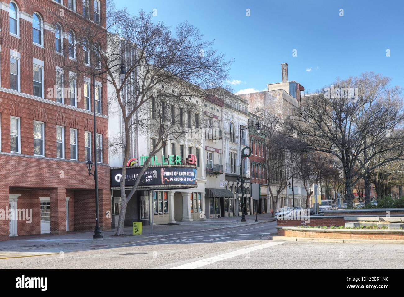 Das Miller Theatre in Augusta, Georgia. Ein ehemaliges Kino und Vaudeville Haus, erbaut 1940 Stockfoto Das Miller Theatre in Augusta, Georgia. Ein ehemaliges Kino und Vaudeville Haus, erbaut 1940 Stockfoto