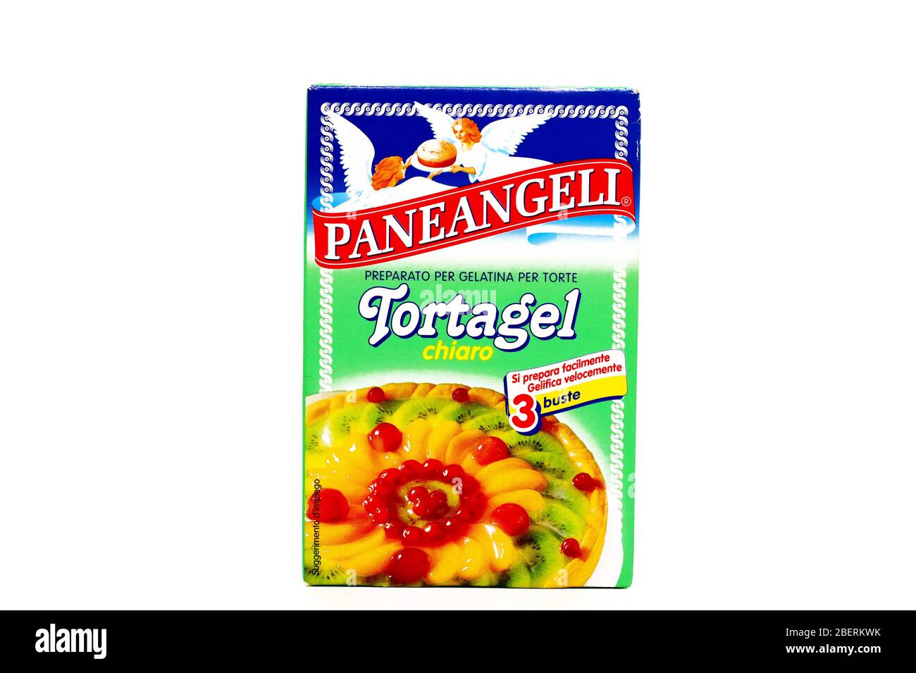 PANEANGELI Tortagel Gelee für Kuchen. Paneangeli ist eine italienische Marke von Cameo/Dr. Oetker Stockfoto