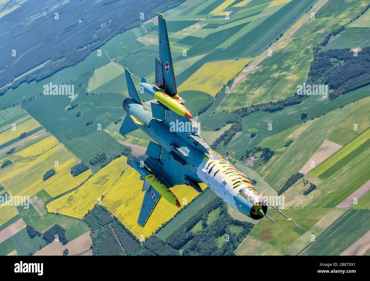 Polnische Luftwaffe Su-22 während der Übung NATO Tiger Meet 2018, Polen. Stockfoto