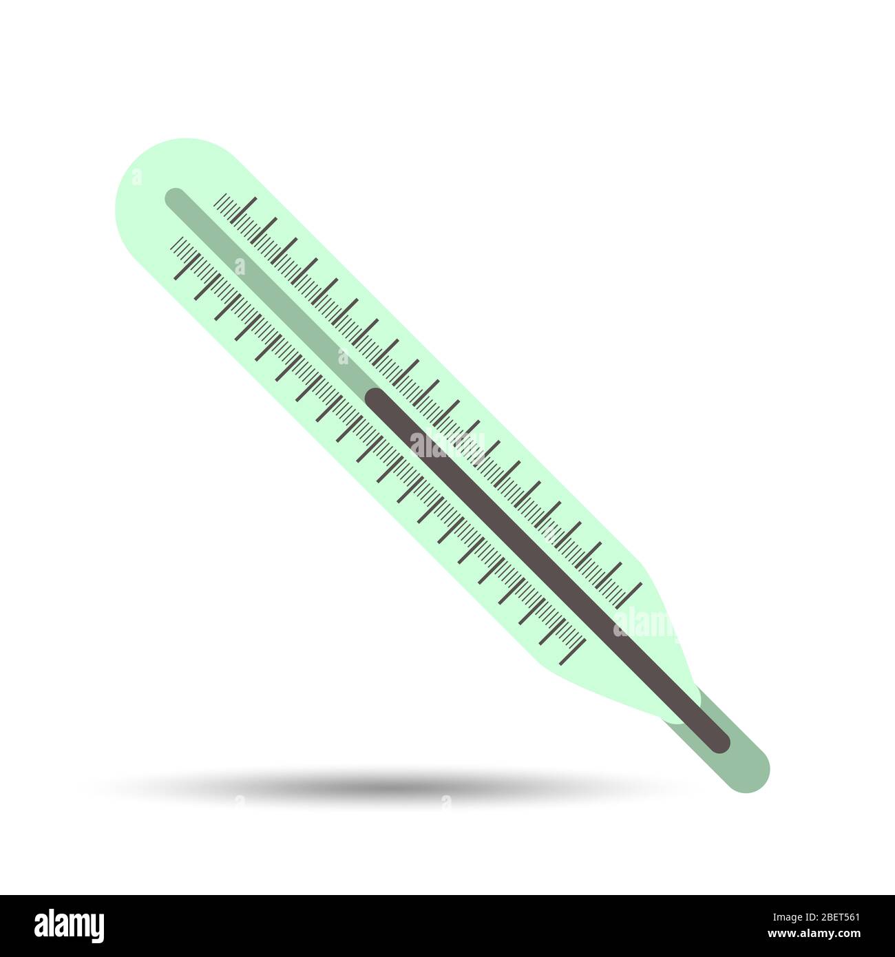 Thermometer Symbol Messung medizinisches Gerät für die Gesundheit Stock Vektor