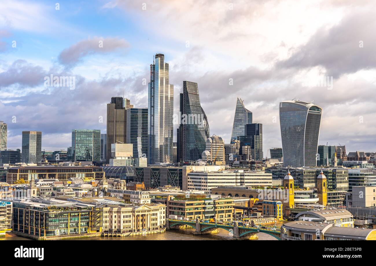 Skyline von London, Großbritannien Stockfoto