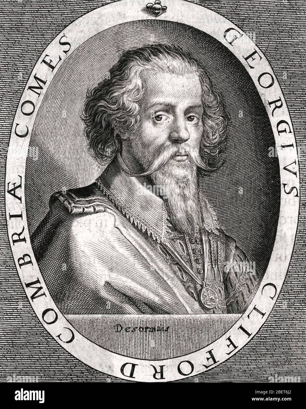 GEORGE CLIFFORD, 3. Earl of Cumberland (1558-1605) englischer Marinekommandant und Höfling Stockfoto