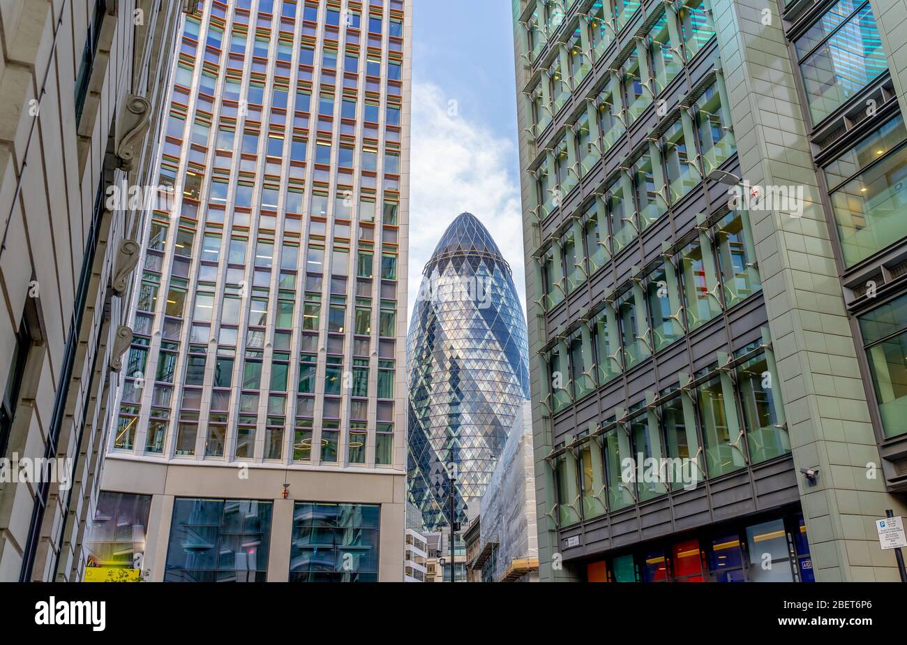 Finanzviertel von London.Business Modern District.UK Stockfoto