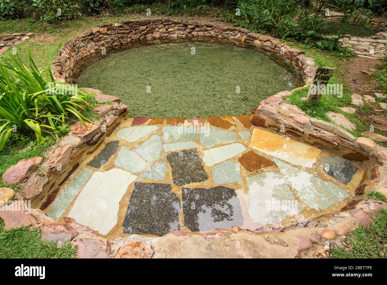 Jardim do Eden natürlichen Pool Wasser. Chapada dos veadeiros, Goias, Brasilien Stockfoto