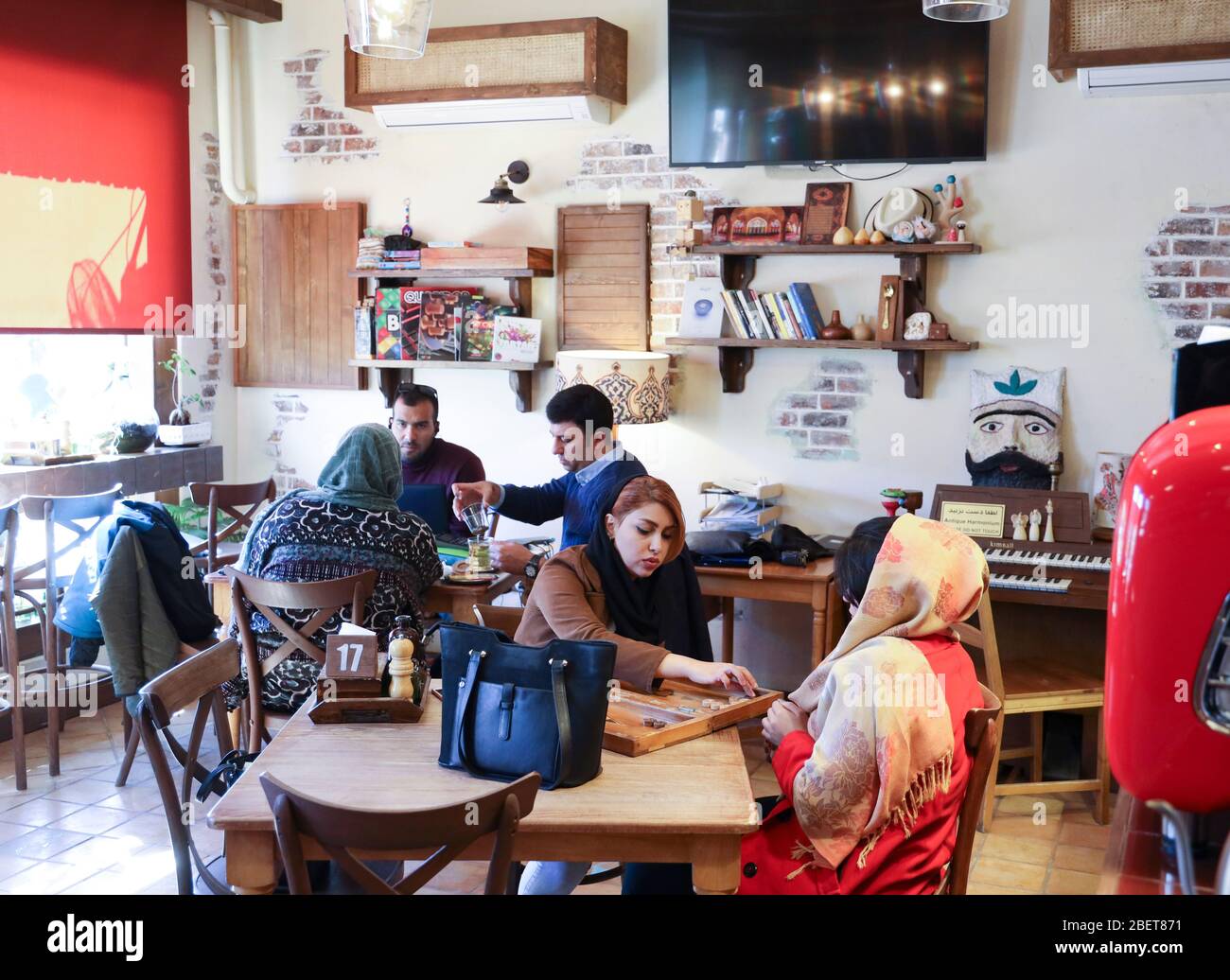 Im Joulep Cafe im Vakil Bazaar Bereich, Shiraz, Fars Provinz, Iran, Persien, Naher Osten Stockfoto