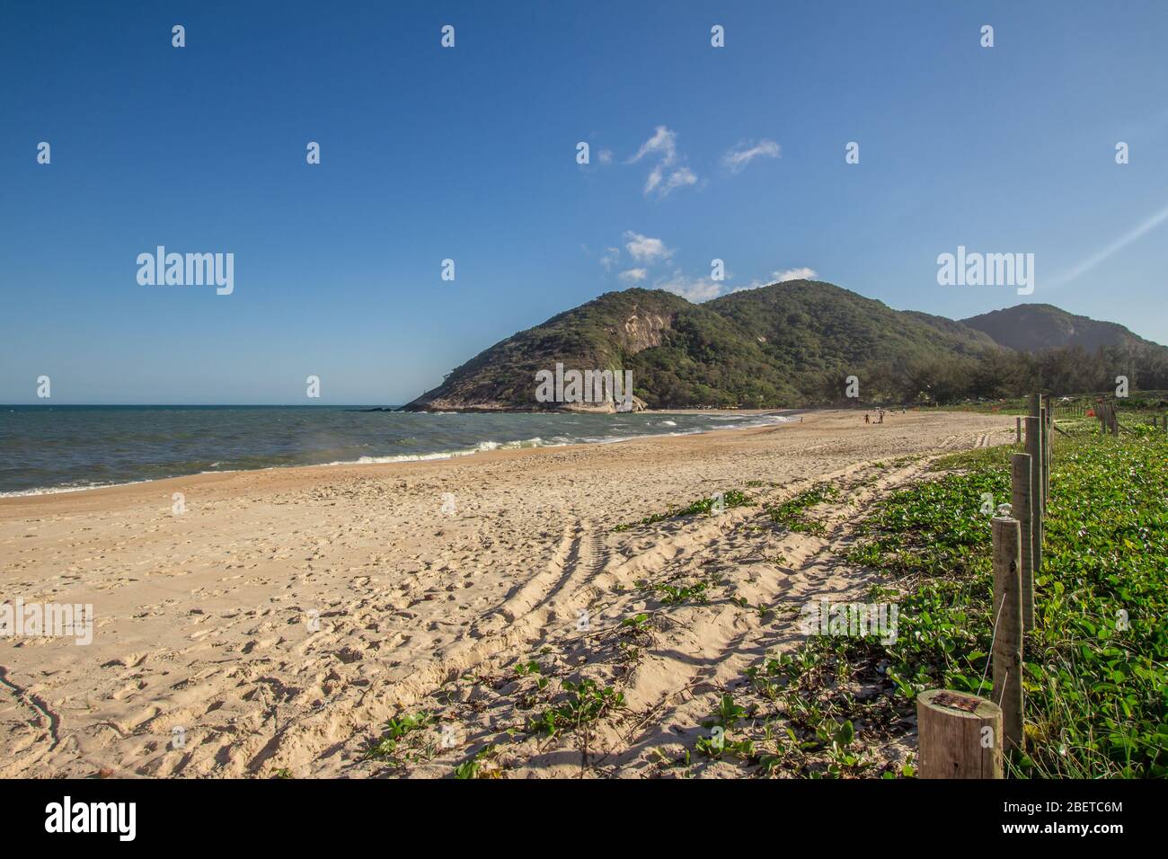 Grumari Strand in Rio de Janeiro, RJ, Brasilien Stockfoto