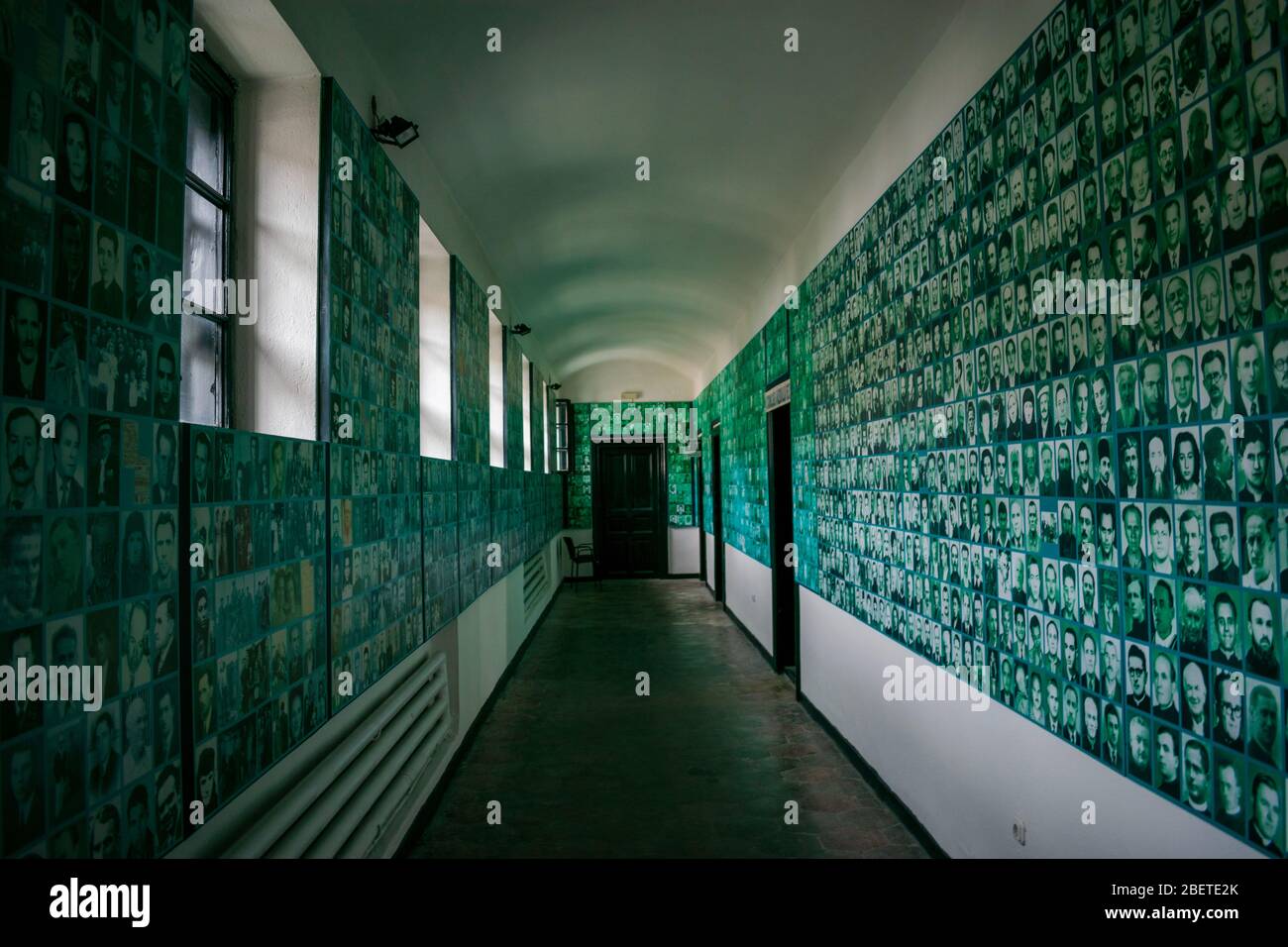 Das Innere eines kommunistischen Gefängnisses - Denkmal der Opfer des Kommunismus und des Widerstands, Memorial Sighet, Rumänien Stockfoto