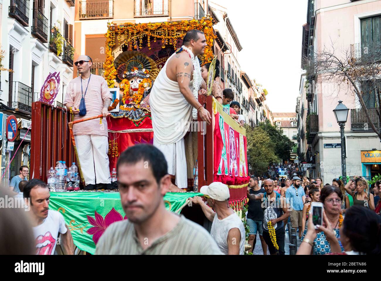 Das Ratha Yatra Festival 2016 in Madrid. September 03, Spanien. 2016. (ALTERPHOTOS/BorjaB.Hojas) NoRTEPHOTO.COM Stockfoto