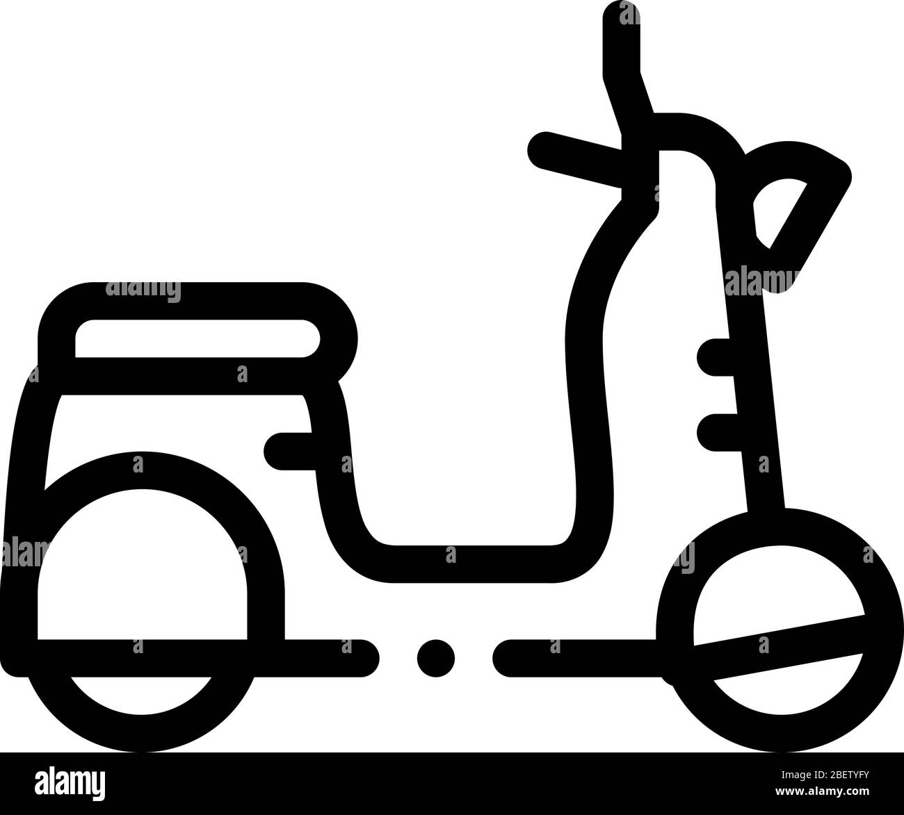 Mobile motobike Symbol Vektor-Umriss Illustration Stock Vektor