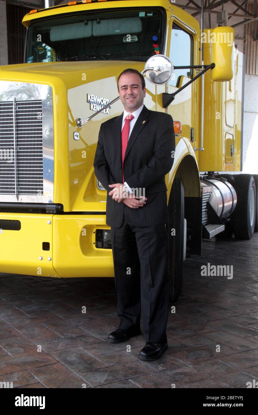 Lizenz Diego Gómez Quintanilla presidente del Grupo IMEF en Tampico. 10 junio 2014.*Foto:©JoseTapia*/NortePhoto.com Stockfoto
