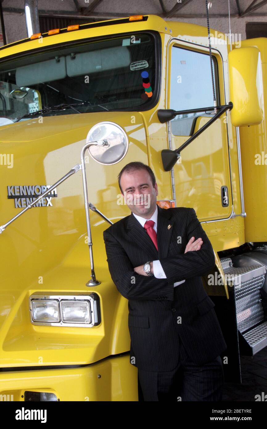 Lizenz Diego Gómez Quintanilla presidente del Grupo IMEF en Tampico. 10 junio 2014.*Foto:©JoseTapia*/NortePhoto.com Stockfoto