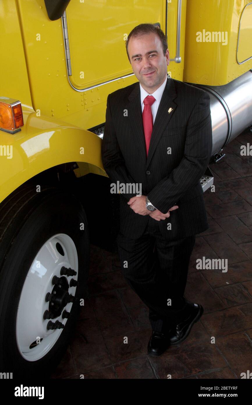 Lizenz Diego Gómez Quintanilla presidente del Grupo IMEF en Tampico. 10 junio 2014.*Foto:©JoseTapia*/NortePhoto.com Stockfoto