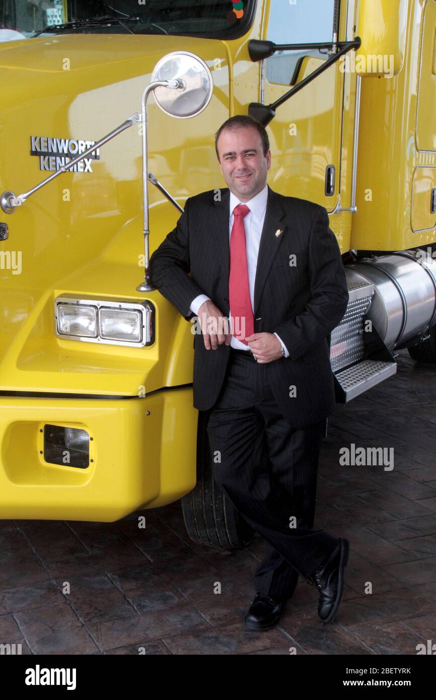Lizenz Diego Gómez Quintanilla presidente del Grupo IMEF en Tampico. 10 junio 2014.*Foto:©JoseTapia*/NortePhoto.com Stockfoto