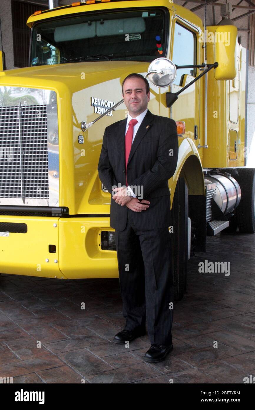 Lizenz Diego Gómez Quintanilla presidente del Grupo IMEF en Tampico. 10 junio 2014.*Foto:©JoseTapia*/NortePhoto.com Stockfoto