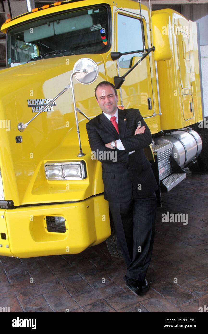 Lizenz Diego Gómez Quintanilla presidente del Grupo IMEF en Tampico. 10 junio 2014.*Foto:©JoseTapia*/NortePhoto.com Stockfoto