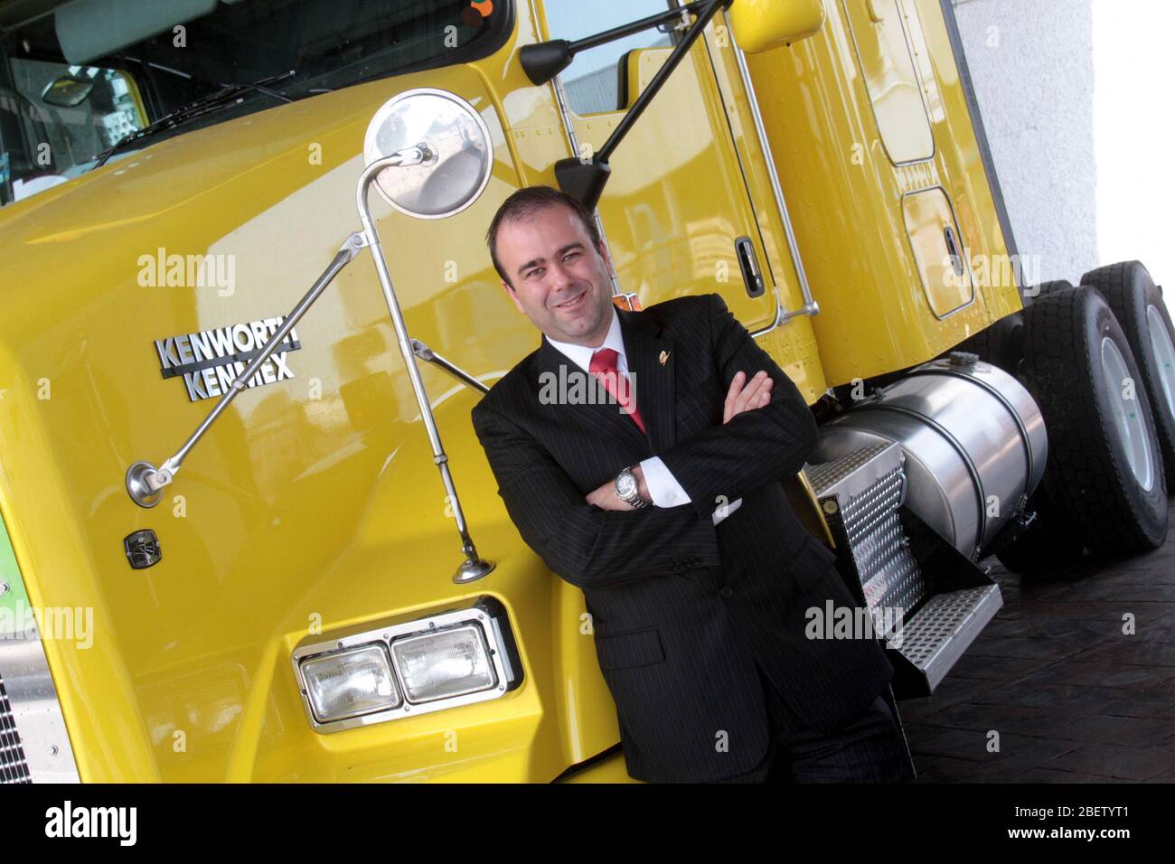 Lizenz Diego Gómez Quintanilla presidente del Grupo IMEF en Tampico. 10 junio 2014.*Foto:©JoseTapia*/NortePhoto.com Stockfoto
