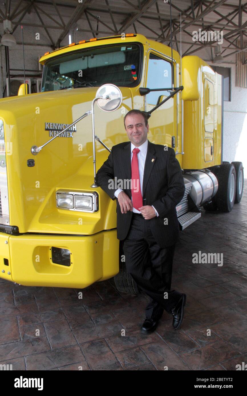 Lizenz Diego Gómez Quintanilla presidente del Grupo IMEF en Tampico. 10 junio 2014.*Foto:©JoseTapia*/NortePhoto.com Stockfoto