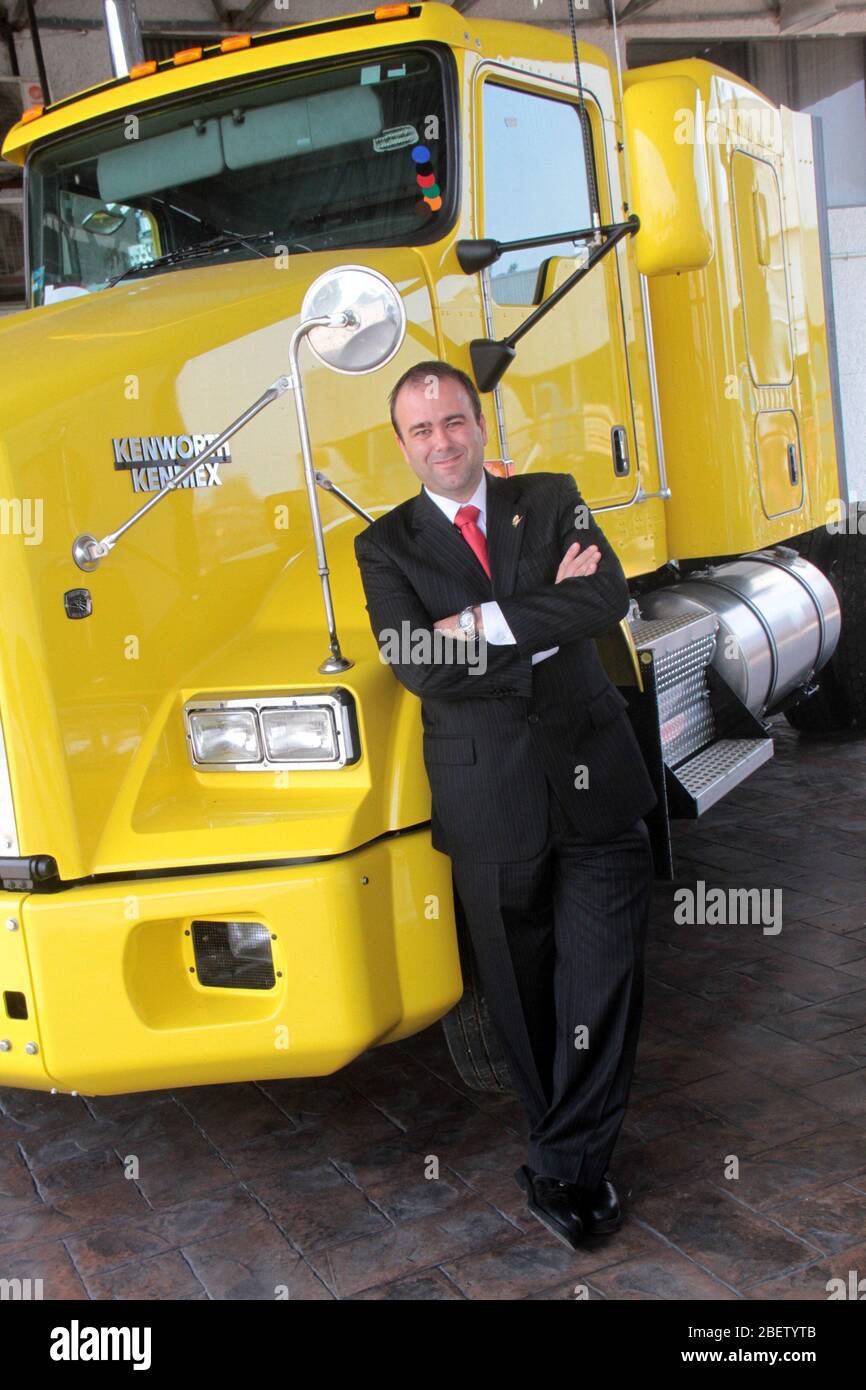 Lizenz Diego Gómez Quintanilla presidente del Grupo IMEF en Tampico. 10 junio 2014.*Foto:©JoseTapia*/NortePhoto.com Stockfoto