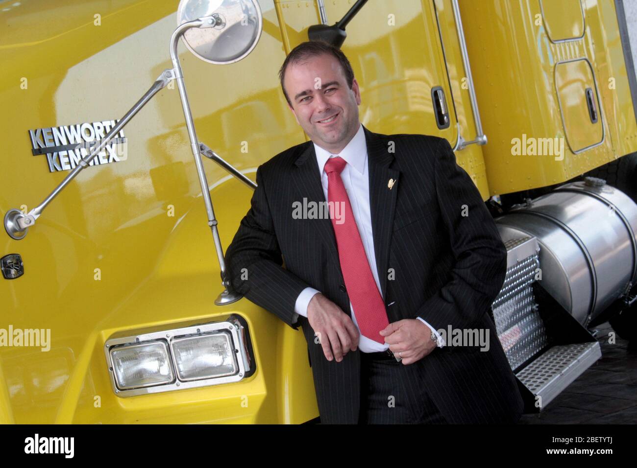 Lizenz Diego Gómez Quintanilla presidente del Grupo IMEF en Tampico. 10 junio 2014.*Foto:©JoseTapia*/NortePhoto.com Stockfoto