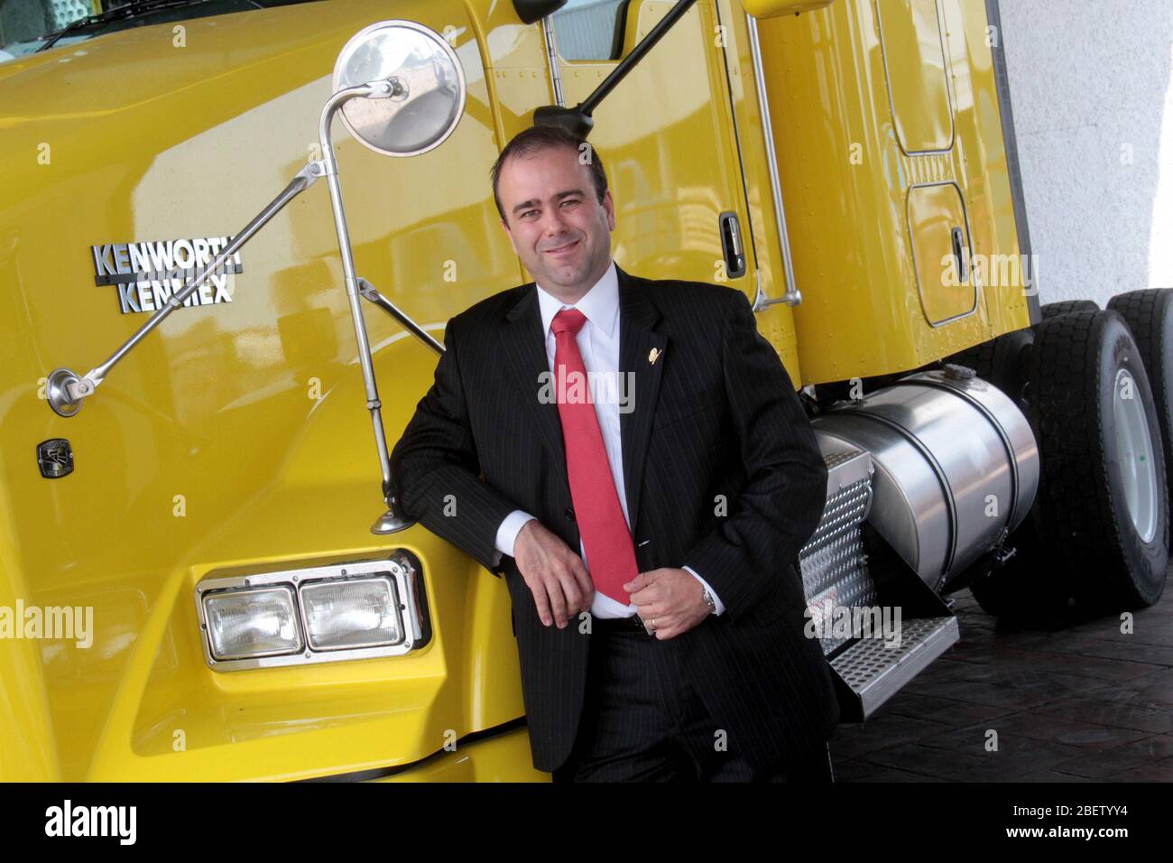 Lizenz Diego Gómez Quintanilla presidente del Grupo IMEF en Tampico. 10 junio 2014.*Foto:©JoseTapia*/NortePhoto.com Stockfoto