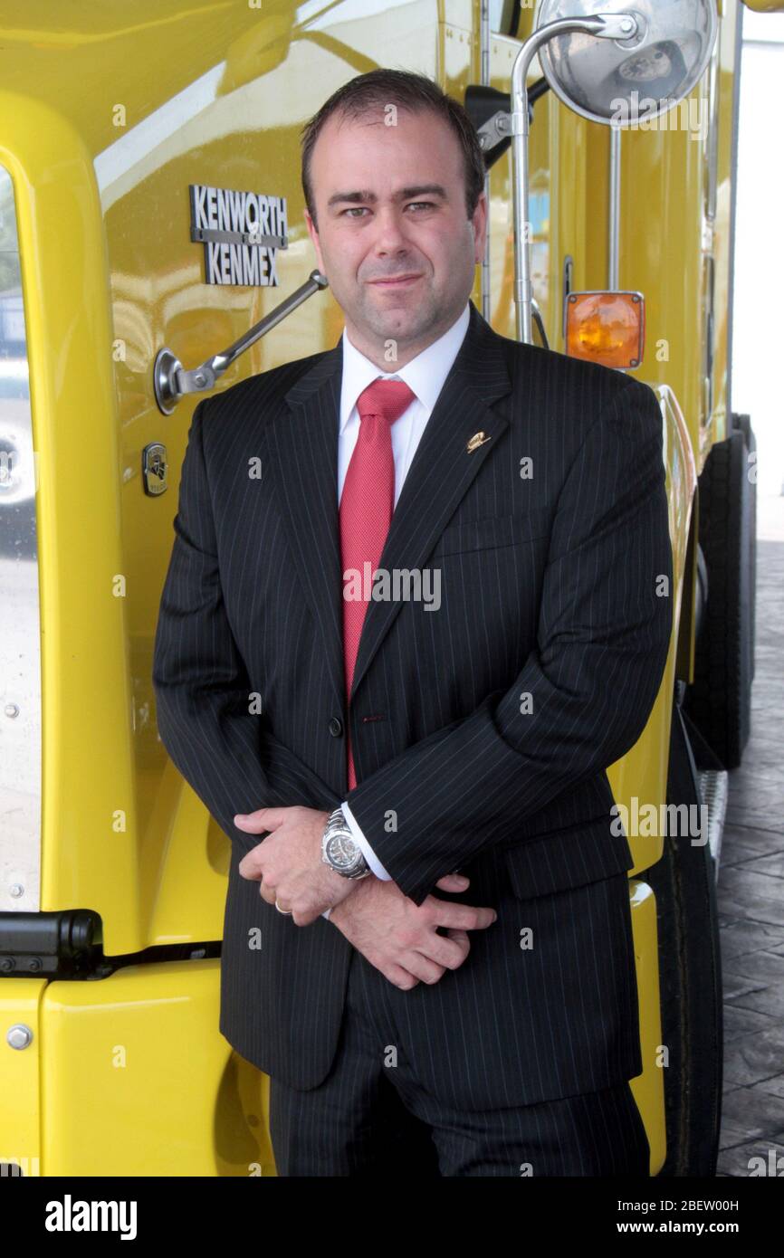 Lizenz Diego Gómez Quintanilla presidente del Grupo IMEF en Tampico. 10 junio 2014.*Foto:©JoseTapia*/NortePhoto.com Stockfoto