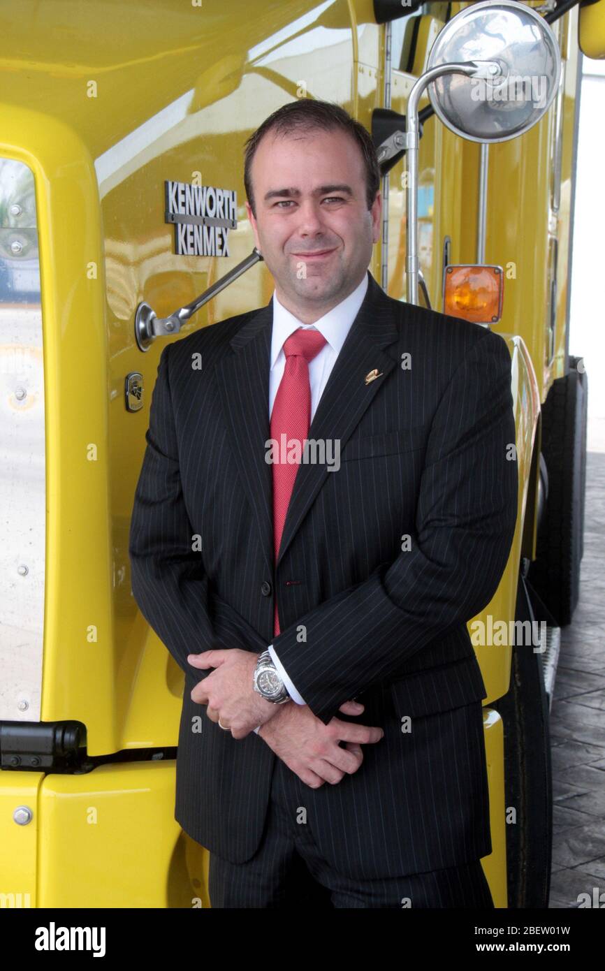Lizenz Diego Gómez Quintanilla presidente del Grupo IMEF en Tampico. 10 junio 2014.*Foto:©JoseTapia*/NortePhoto.com Stockfoto