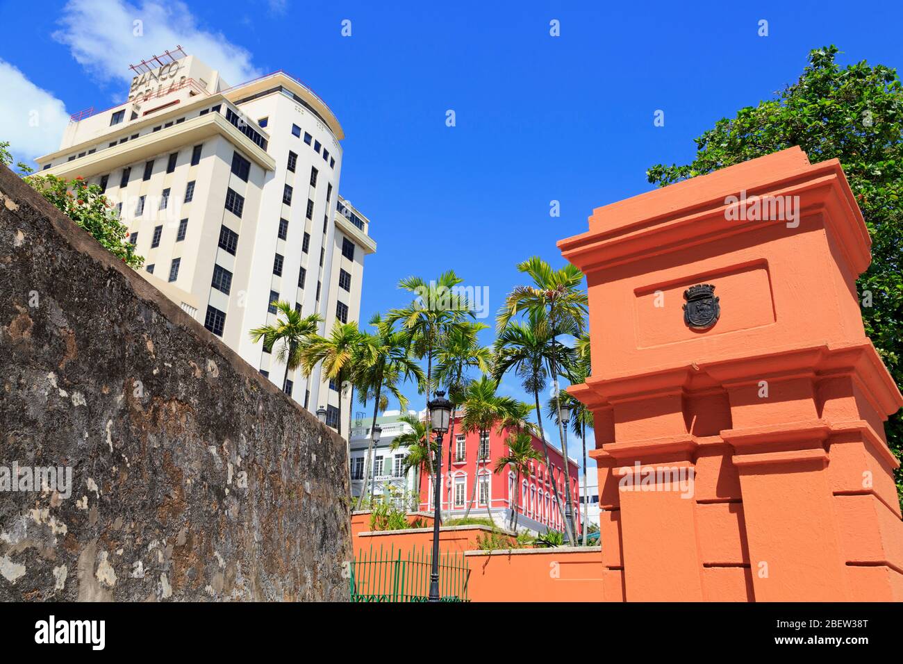 Paseo de La Princesa in Old San Juan, Puerto Rico, Karibik Stockfoto