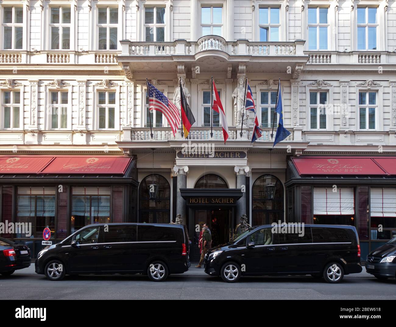 HOTEL SACHER. WIEN WIEN Stockfoto