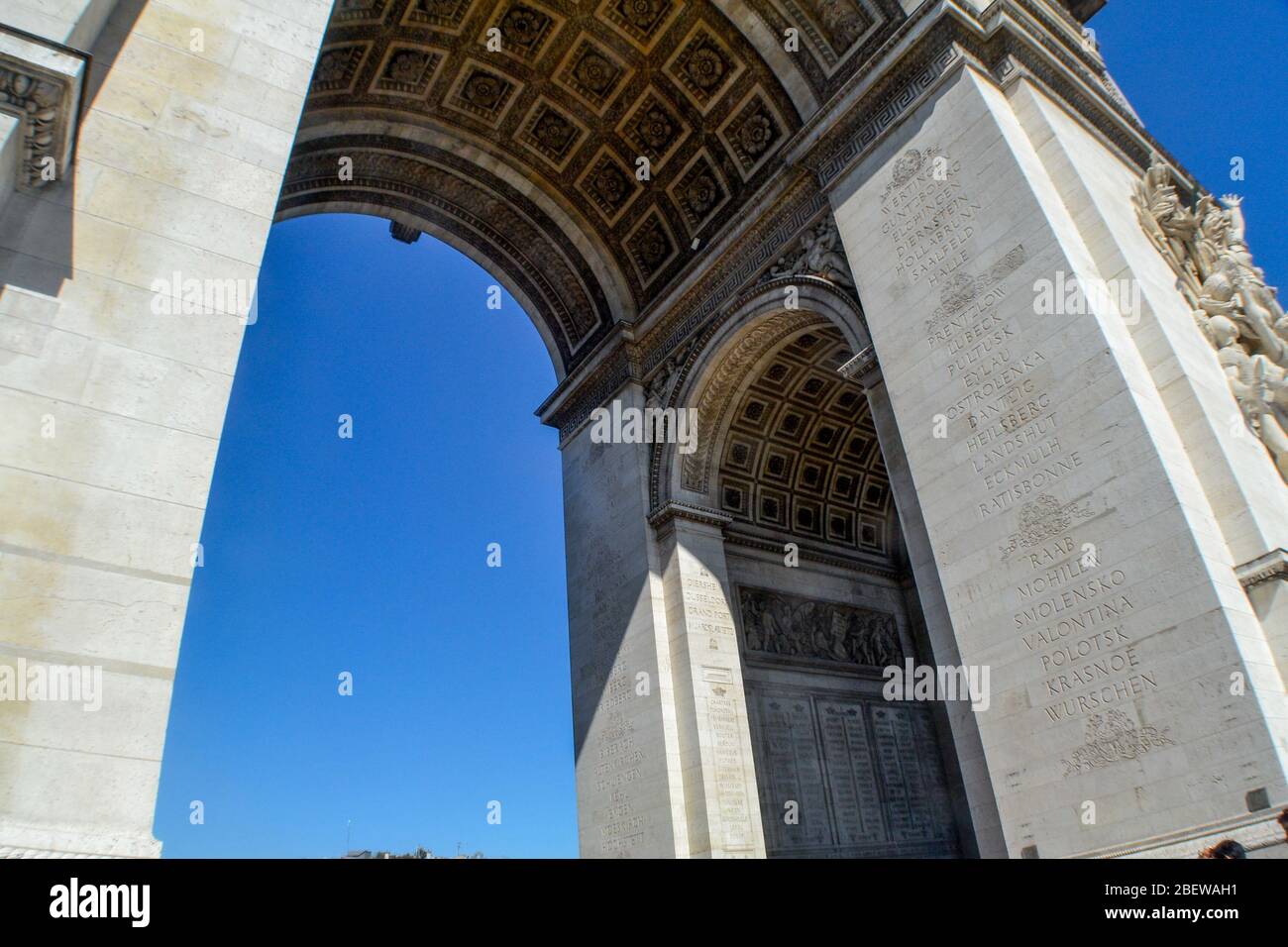 Triumphbogen Paris Frankreich Grabmal unbekannter Soldat Stockfoto