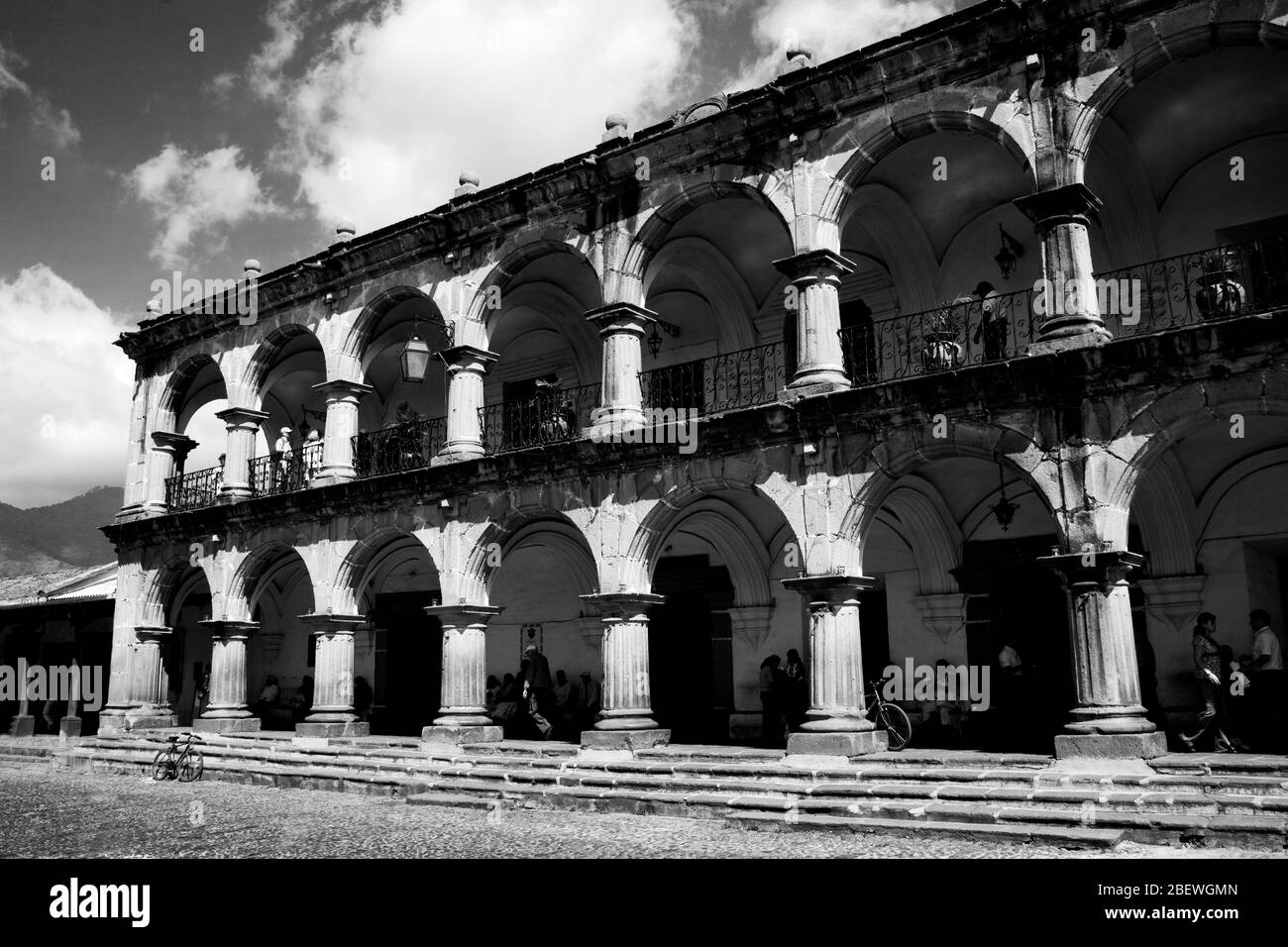 Rathaus, Antigua City, Guatemala, Mittelamerika Stockfoto