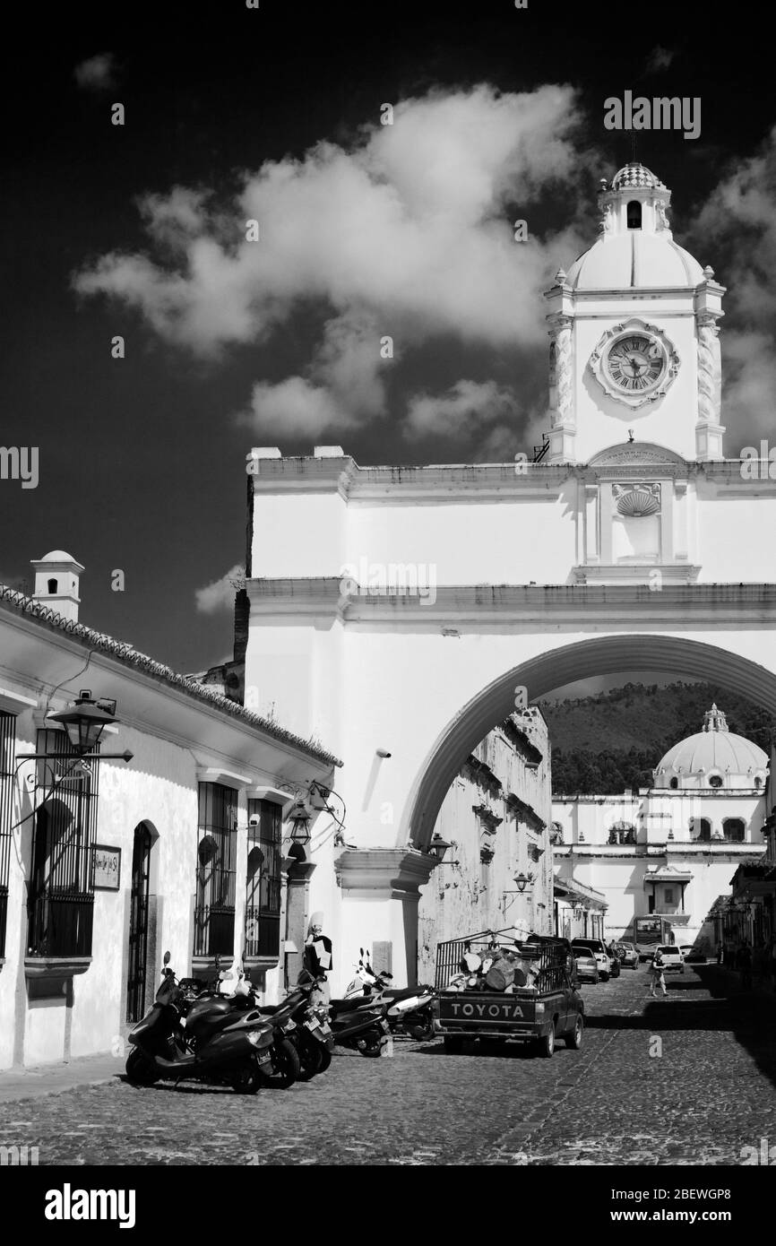 Santa Catalina Arch, Antigua, Guatemala, Mittelamerika Stockfoto