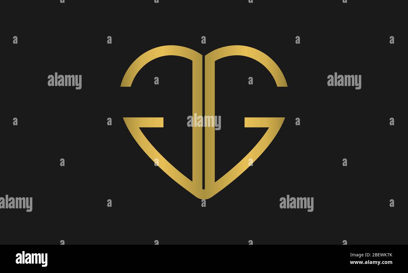 Herz-geformter Buchstabe G oder Buchstabe GG ikonisches Logo-Design, Logodesign für Hochzeit Einladung, Hochzeit Name und Geschäft Name. Stock Vektor Herz-geformter Buchstabe G oder Buchstabe GG ikonisches Logo-Design, Logodesign für Hochzeit Einladung, Hochzeit Name und Geschäft Name. Stock Vektor