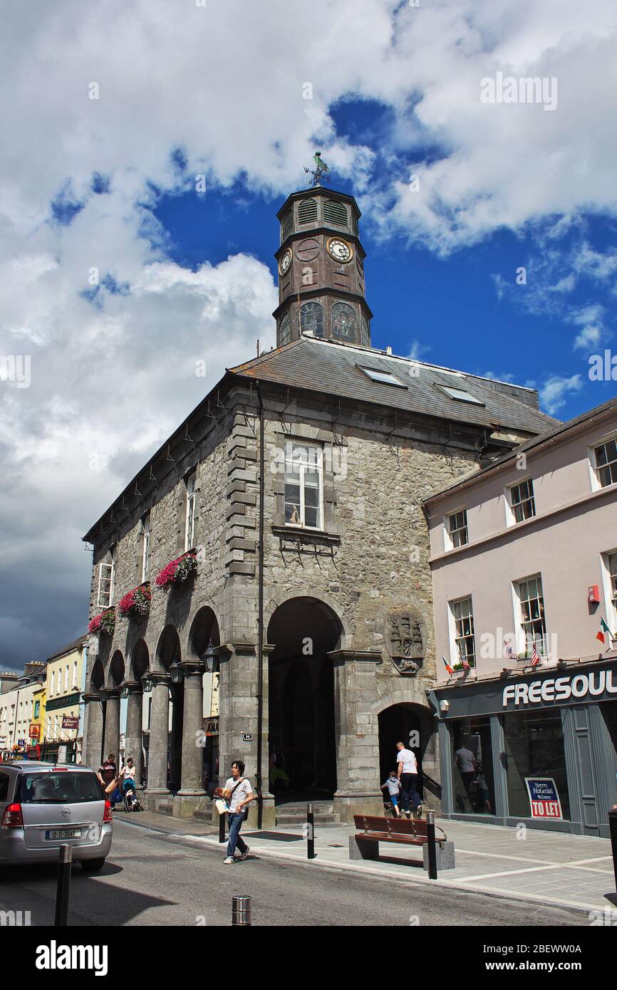 Kilkenny / Irland - 02 Aug 2013: The Tholsel in Kilkenny, Irland Stockfoto