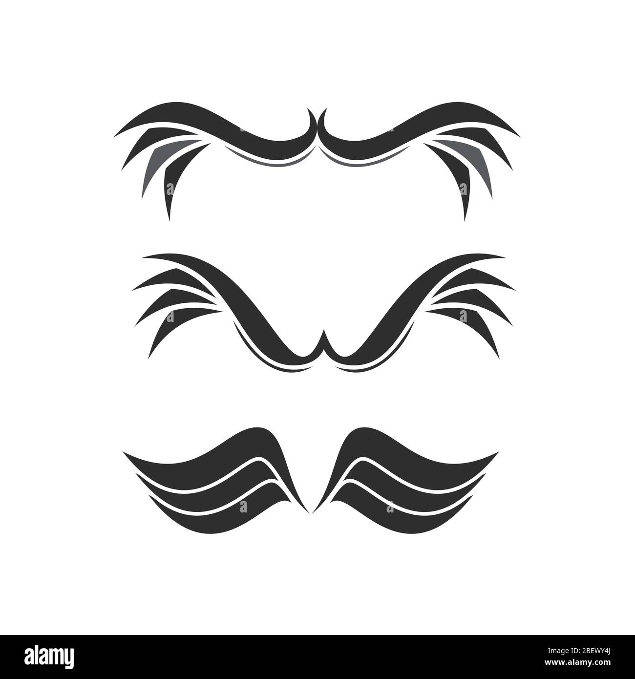 Creative Wings Logo Inspiration Vektor Vorlage, auf weißem Hintergrund. Stock Vektor