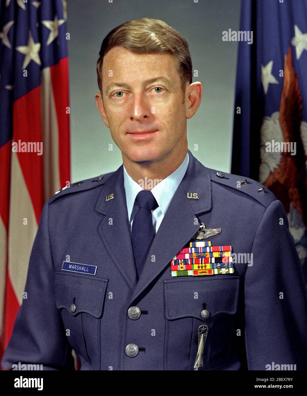 1982 - James H. MGEN Marshall, USAF Stockfoto