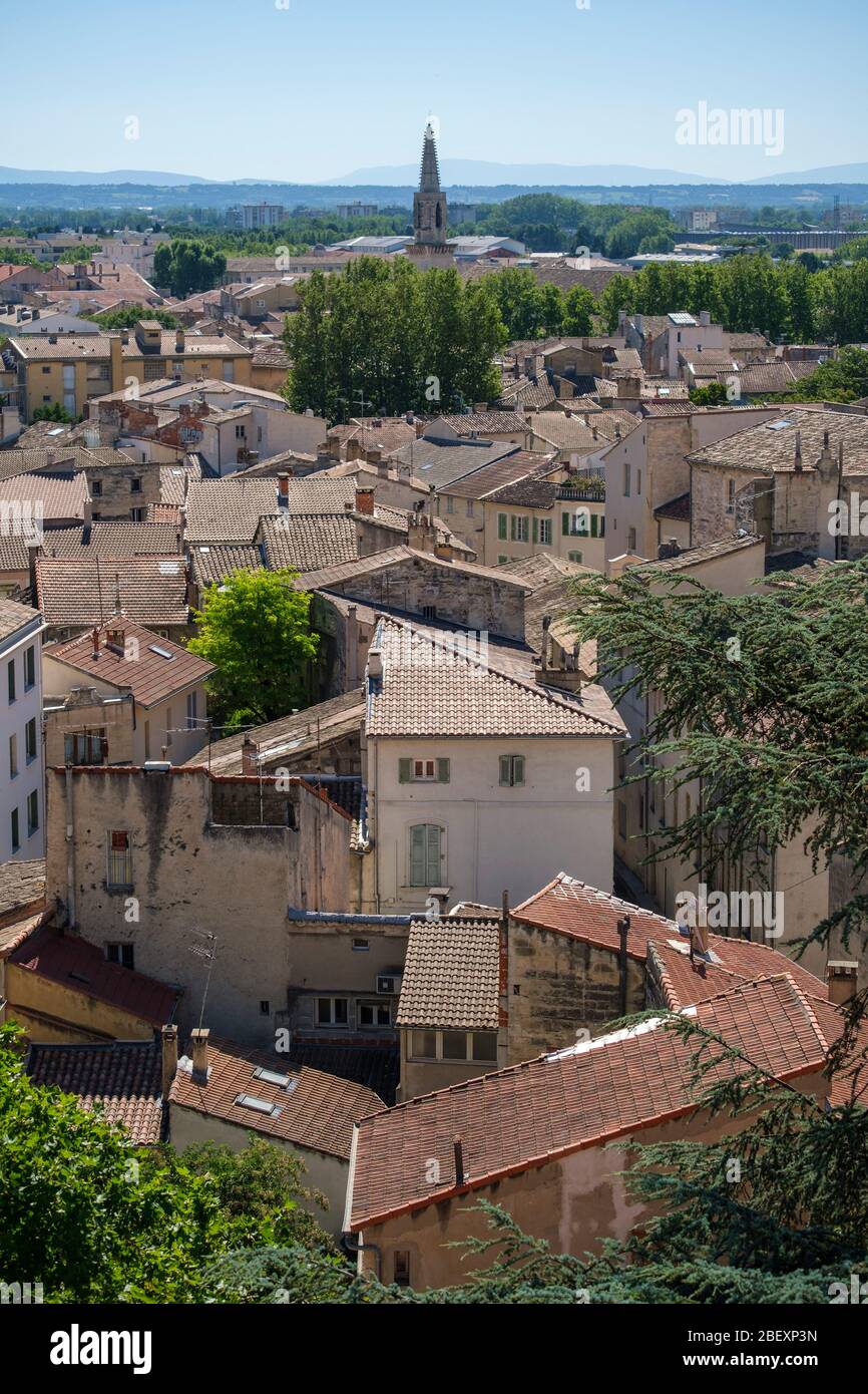 Luftaufnahme von Avignon, Frankreich, Europa Stockfoto