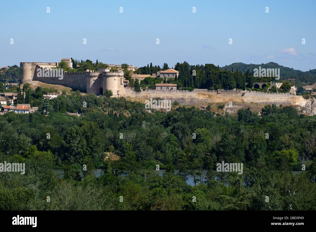 Fort Saint-André Chateau de Villeneuve Schloss Les Avignon in Avignon, Frankreich, Europa Stockfoto