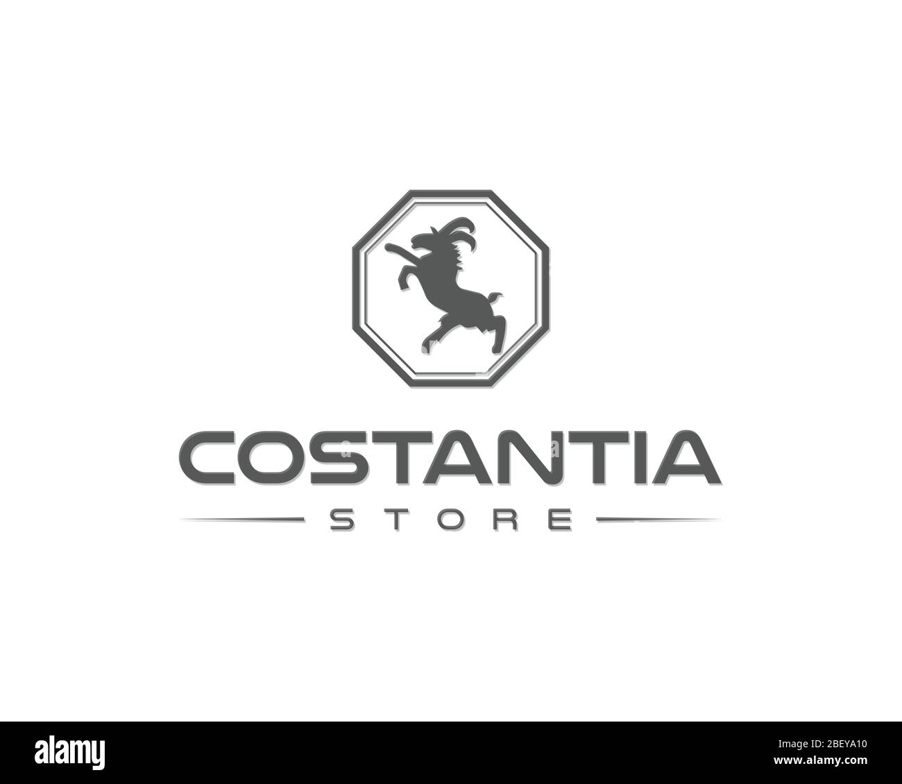 Deer Logo Design Inspiration. Hirsch-Ikone. Deer Vektor Illustration Logo Design Stock Vektor