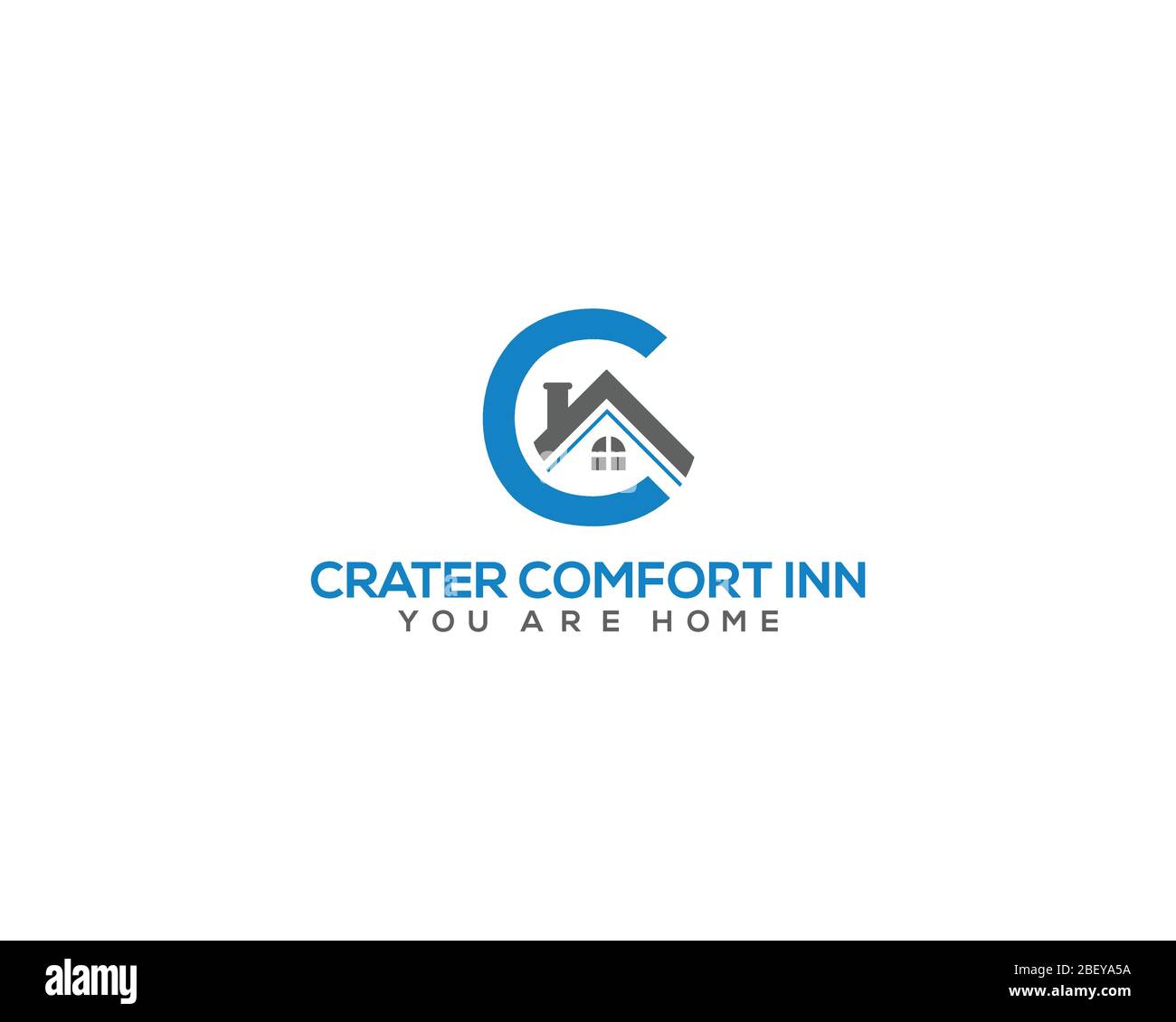C-Buchstaben Real Estate Logo Design. Stock Vektor