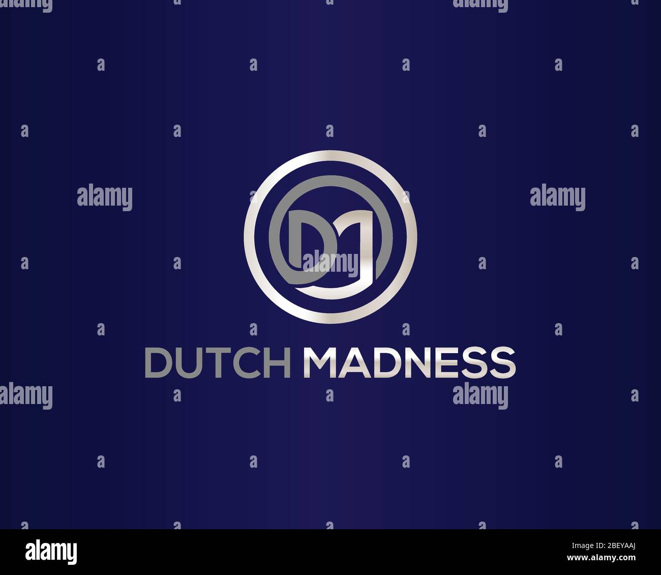 DM-Logo mit Buchstaben. DM- oder MD-Logo Anfangsbuchstaben Design Vorlage Vektor. Stock Vektor