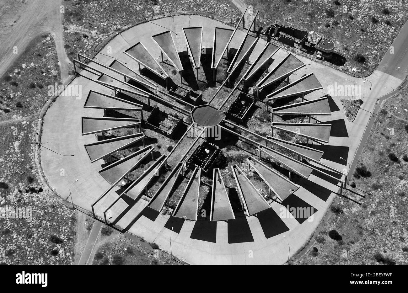 Luftaufnahme der Struktur Stockfoto