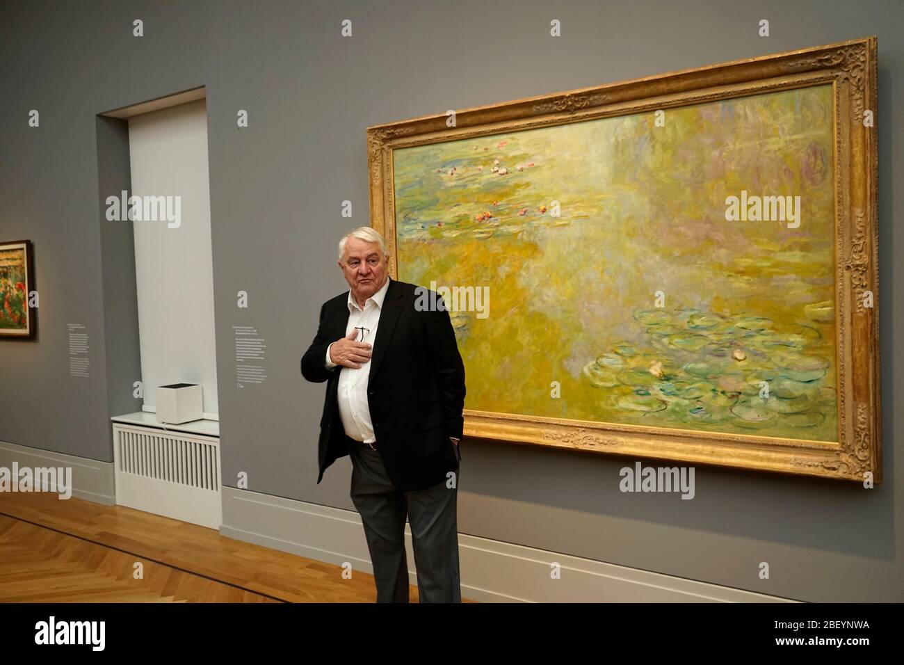Hasso Plattner - Ausstellung 'Monet. Orte', Museum Barberini, Eroeffnung am 22. Februar 2020, Potsdam/ - Ausstellung 'Monet Places', Museum Barberini, Stockfoto