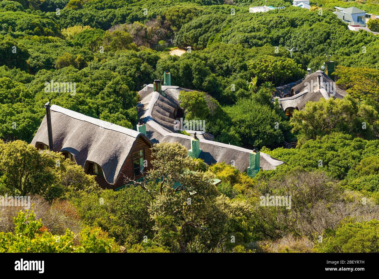 Von oben auf die Dächer der Gebäude, Kapstadt, Südafrika Stockfoto