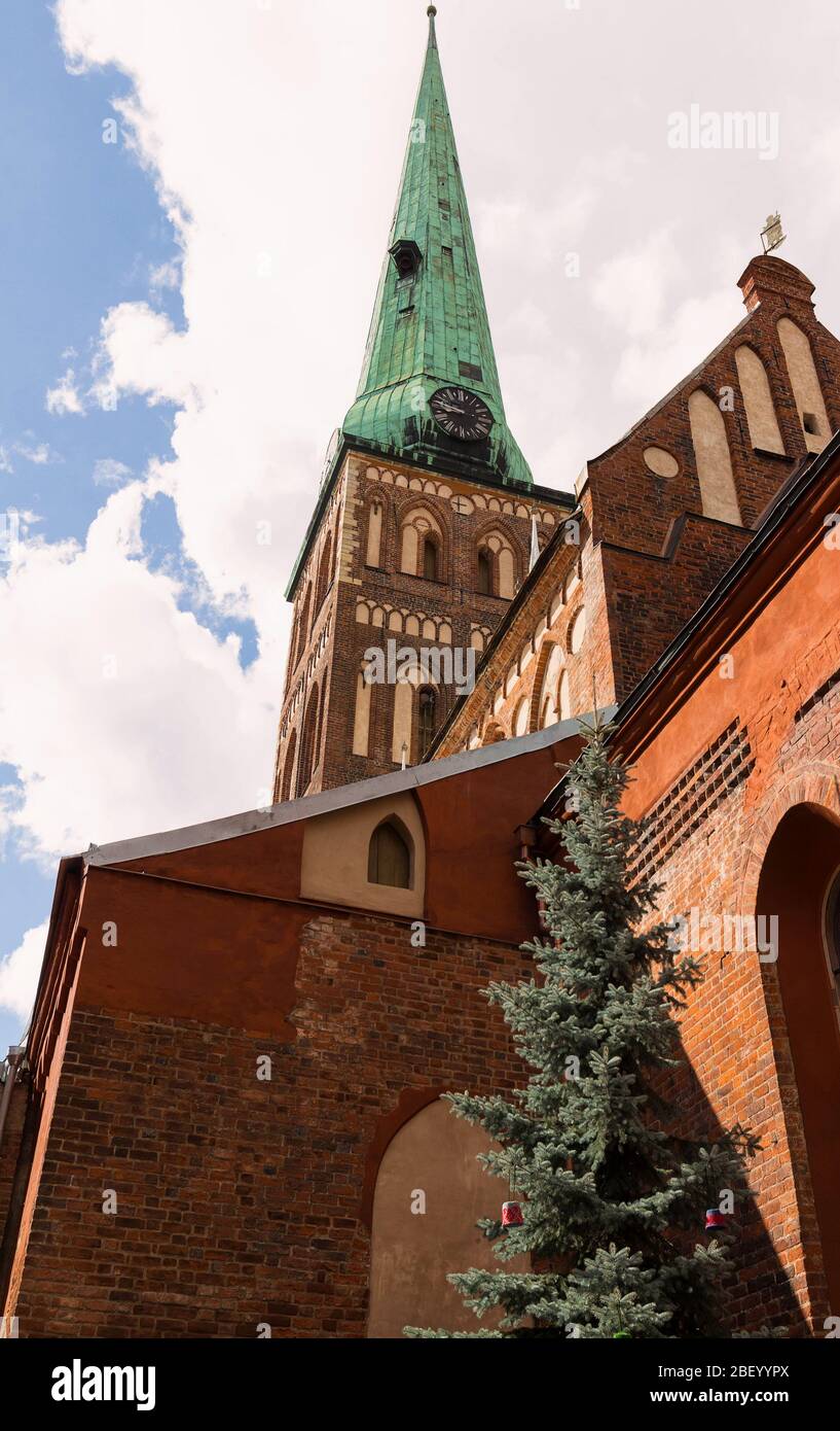 St. James's Cathedral oder Cathedral Basilica of St. James. Es ist ein berühmtes lettisches Wahrzeichen. Riga. Lettland. Stockfoto