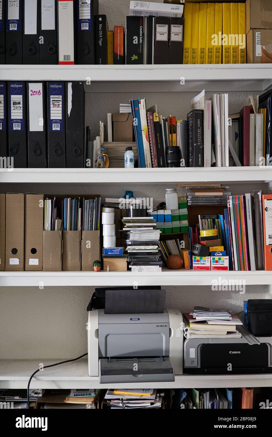 Arbeitsbereich im Büro. Stockfoto