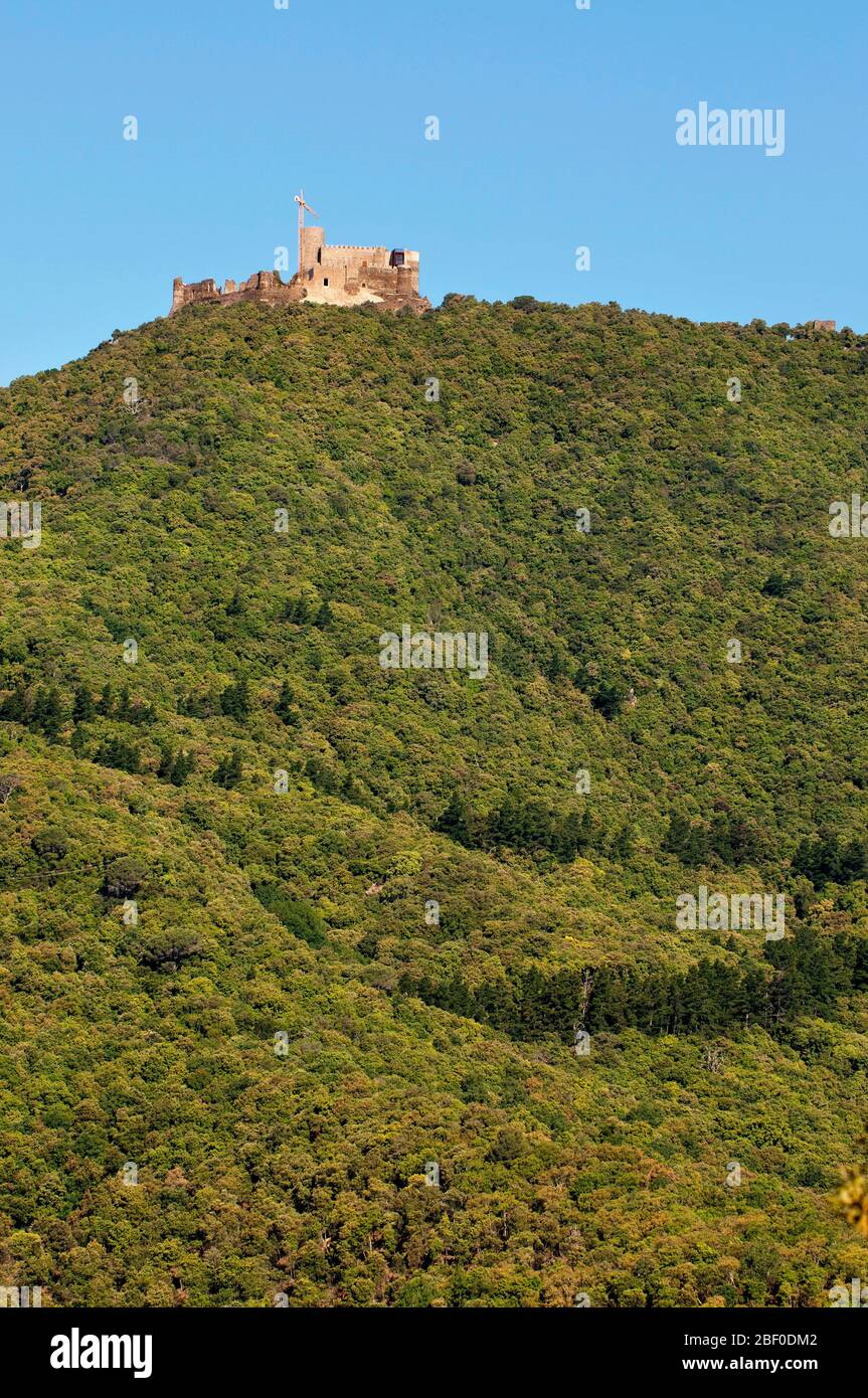 Castell de Montsoriu, La Selva, Katalonien Stockfoto